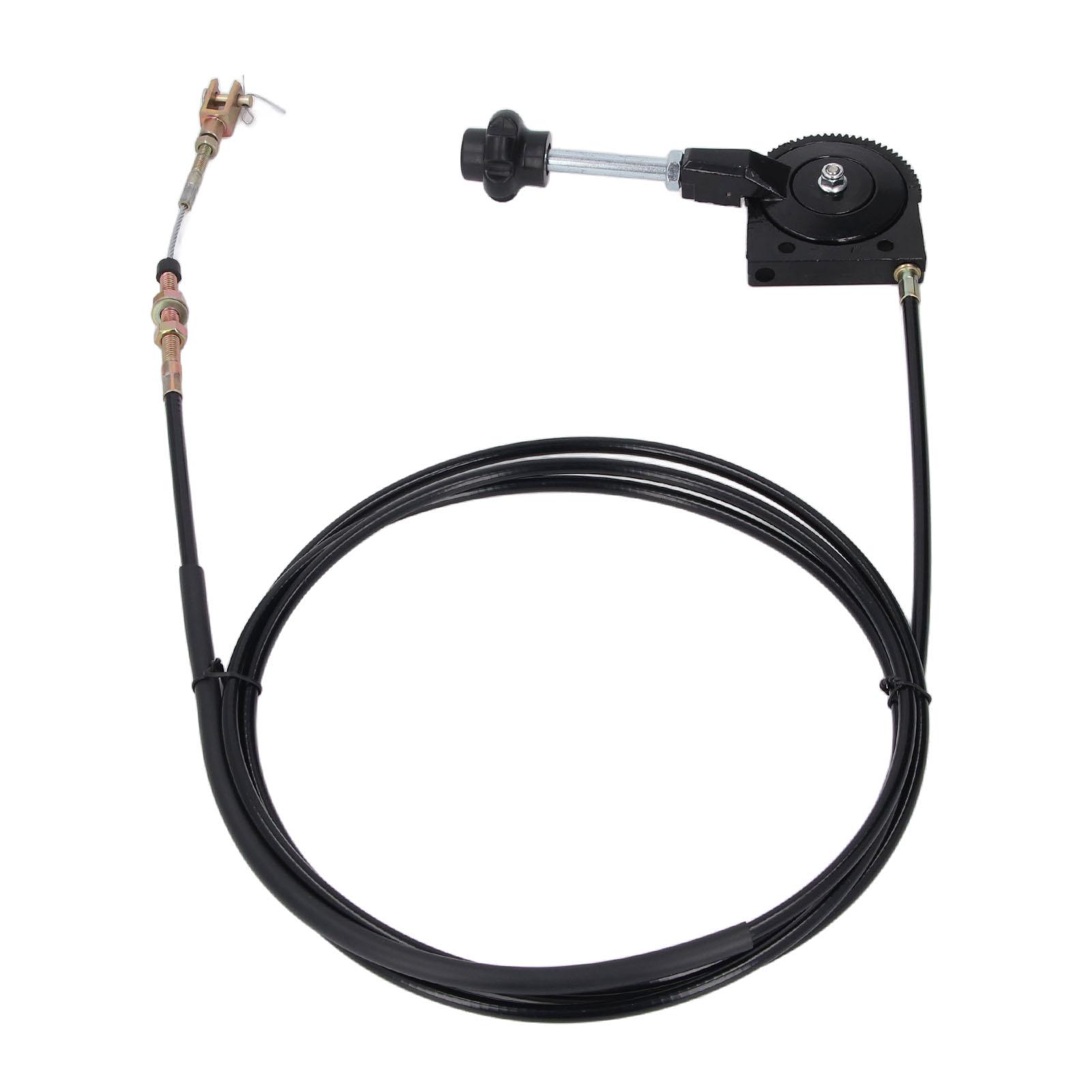 Трос управления дроссельной заслонкой экскаватора из нержавеющей стали с ПУ-покрытием, повышенная безопасность, улучшенная эффективность, трос ручного управления дроссельной заслонкой