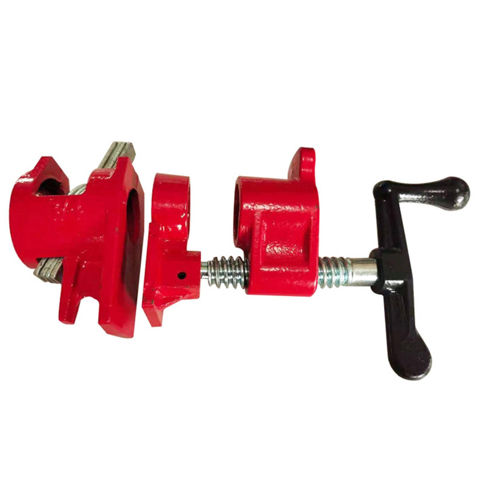 

3 4in Heavy Duty Pipe Clamp Malleable Iron Water Pipe Clip for Woodworking Panel Slot Carpenter Hand Tool