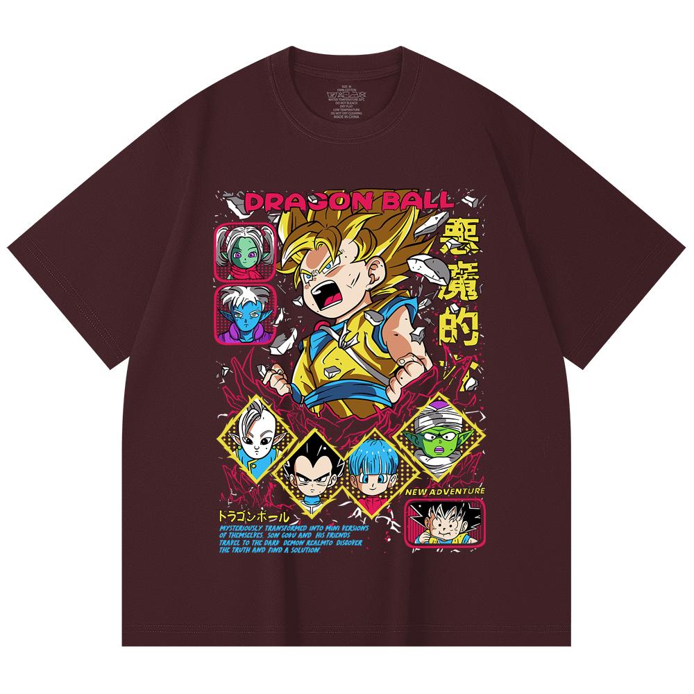 

230 Gsm 100% Cotton Dragon Ball V62 Print Unisex Heavy Cotton T Shirt 2XL
