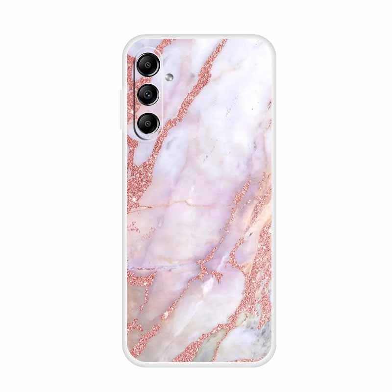 For Samsung Galaxy A14 A34 A54 5G Marble Soft Case Silicone TPU Phone Back Cover Coque for Samsung A 54 34 14 4G Cartoon Fundas
