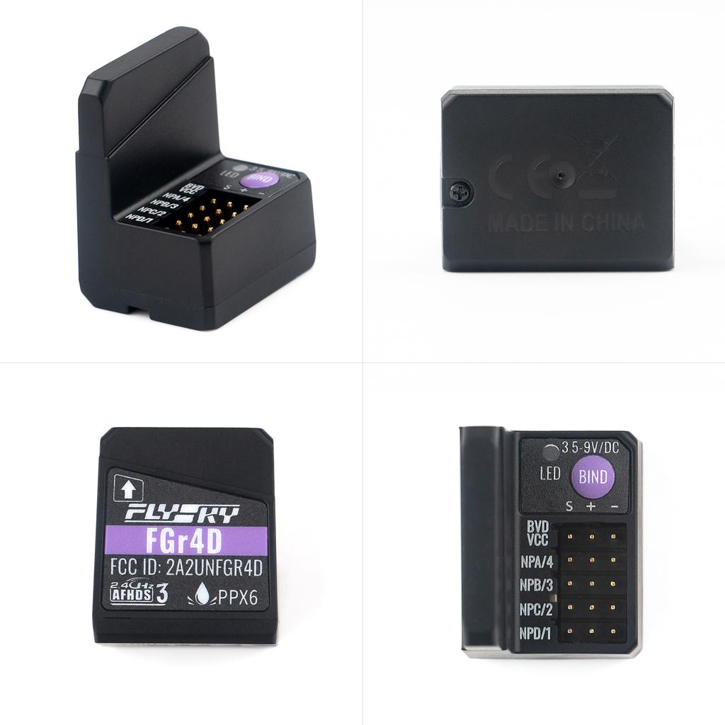 Flysky FGr4D Receiver Built-in Dual-Antenna PWM/PPM/i-BUS2/S.BUS/i-BUS Output Receiver for All