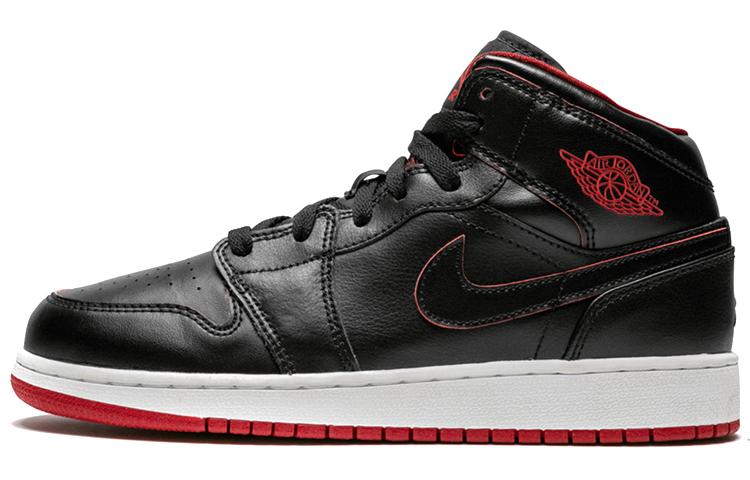 Jordan 1 Retro Mid Черный Gym Red 554725-028 35.5