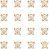 UNICRAFTALE 16Pcs Micro Pave Clear Crystal Rhinestone Pendants Real 18K Gold Plated Butterflies Pendants Glass Crystal Butterfly Charms for Necklace