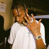Cross-border trendy brand Travis Scott hip-hop singer micro-logo printed short-sleeved t-shirt men's and women's high street half-sleeves