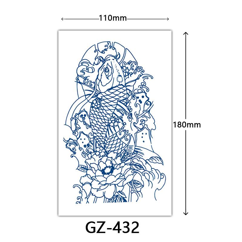 Autocolante Tatuaj Herbal, Autocolante Tatuaj cu Suc, Autocolante Tatuaj Semi-Permanent cu Litere Englezești Tatuaj