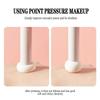 Mini Mushroom Head Concealer Sponge Brush Soft Round Tip For Spot Tear Trough Nasolabial Folds Portable Blending Makeup Tool