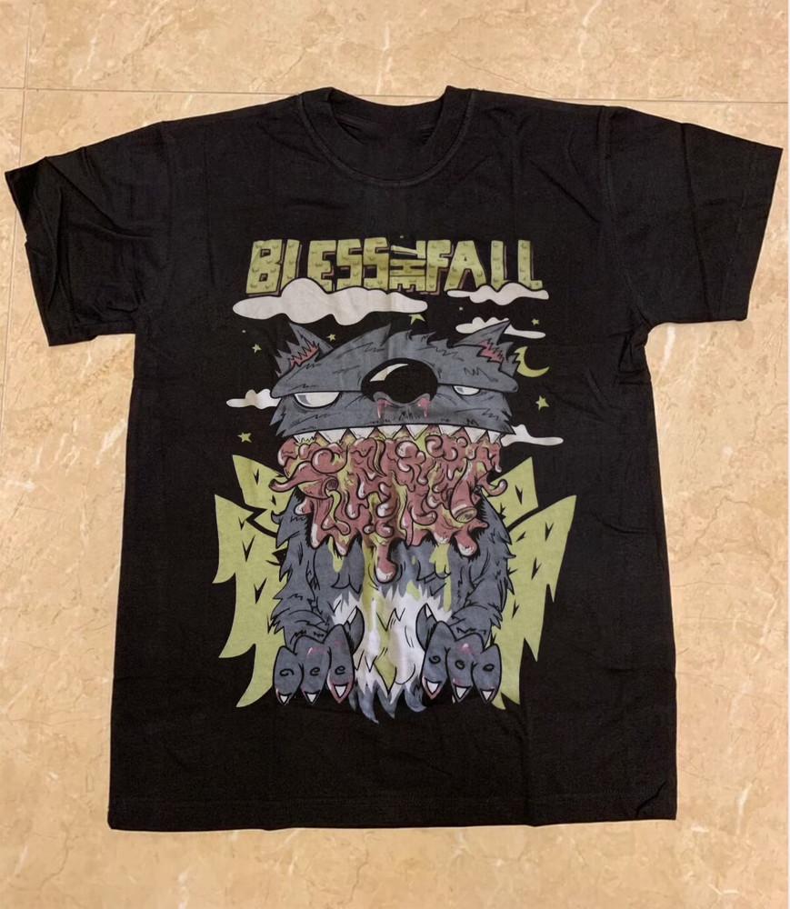 Vintage Blessthefall Band Monsters Cat S to 5XL Tshirt ZL399  Unisex T-Shirt S