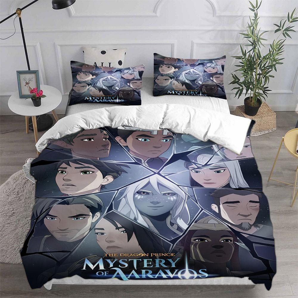 The Dragon Prince Season 1 (2018) Bedding Sets Bed Cover Comforter Duvet Cover Pillow Case 2-3 Pieces Sets Bedroom Decor