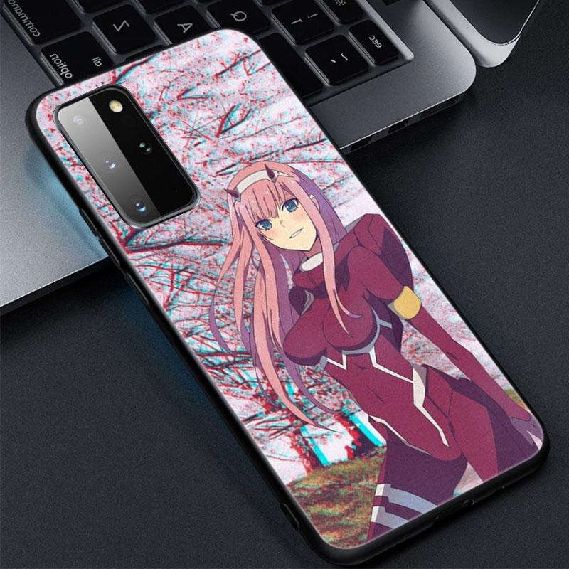 Zero Two Darling in the FranXX Anime-Hülle für Samsung Galaxy S20 S21 FE S10 Lite Note 20 10 Lite S8 S9 S10E S10 Plus Ultra Cover