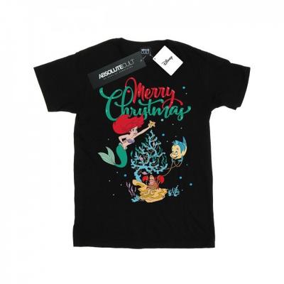 Boys Princess Ariel Merry Christmas T-Shirt