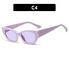 New Women Retro Cat Eye Sunglasses INS Trendy Personality Eyewear UV400 Anti Ultraviolet Fashion Shades for Outdoor Travel