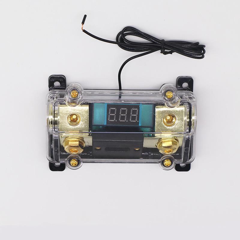 100-300A Fuse Holder For Car Audio System LED Digital Display 6-20VDC Stereo Distribution Block Transparent Fuse Box 1 In 1 OUT