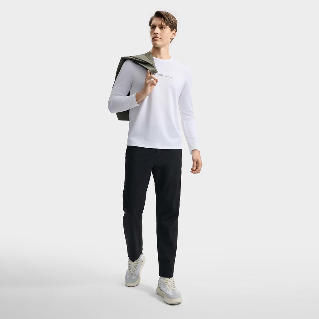 New FILA WHITE T Shirts Men's Standard White WT F11M533203F-WT