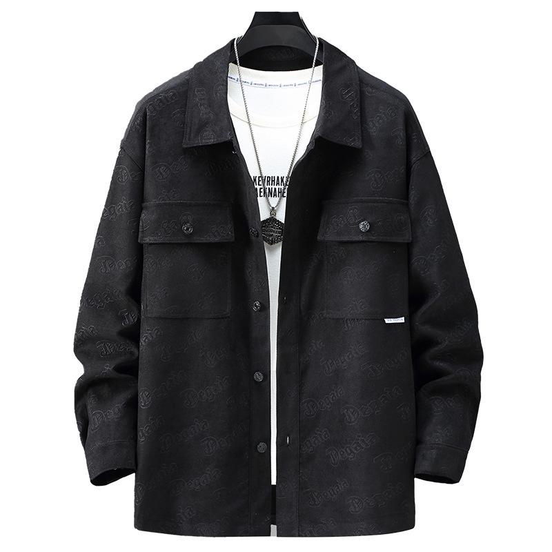 Autumn Casual Plus Size Men's Jacket - Trendy Extra Large, Up to 400 Jin