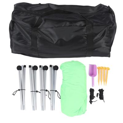 Strandzelt Sonnenschutz UPF50 Pop Up Outdoor Schatten Strandbaldachin mit 4 Aluminiumstangen für Camping