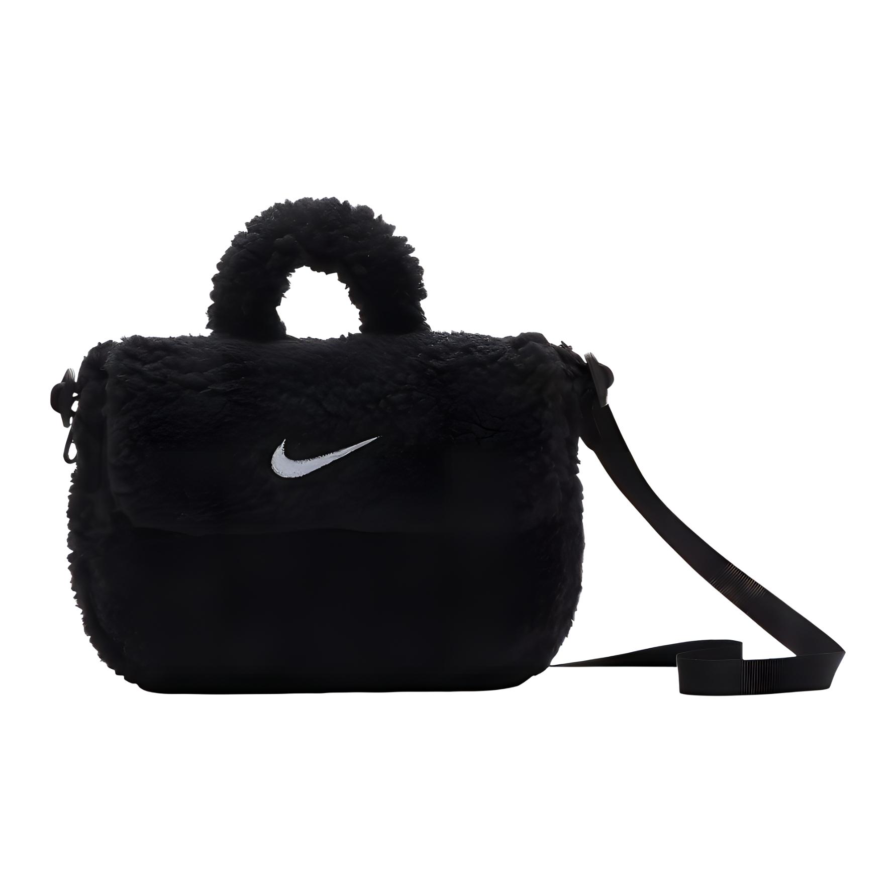 Nike Adjustable Shoulder Strap Tote Crossbody Bag With Flap Closure Women Bags Black FB3039-010 Black 4400₽