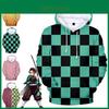 Weicher Demon Slayer Kimetsu No Yaiba 3D-gedruckter Hoodie für ultimativen Komfort**