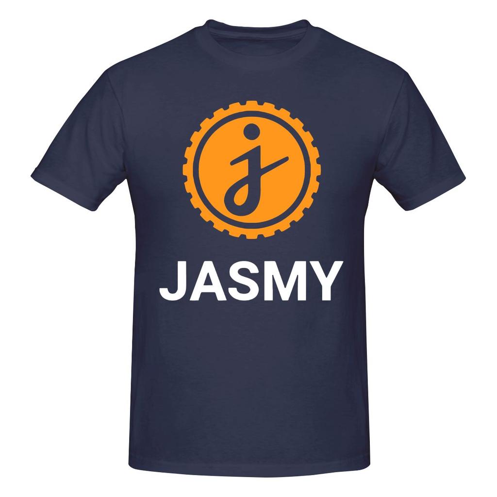 Jasmy Coin Cryptocurrency Fitness Tshirt Niche Lazy Style Classic Colors Cotton Tee