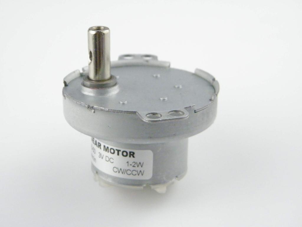 CHANCS Bürstenmotor JS-50 DC 5V 5 U/min Getriebemotor Metall Außen-Untersetzungsgetriebegehäuse