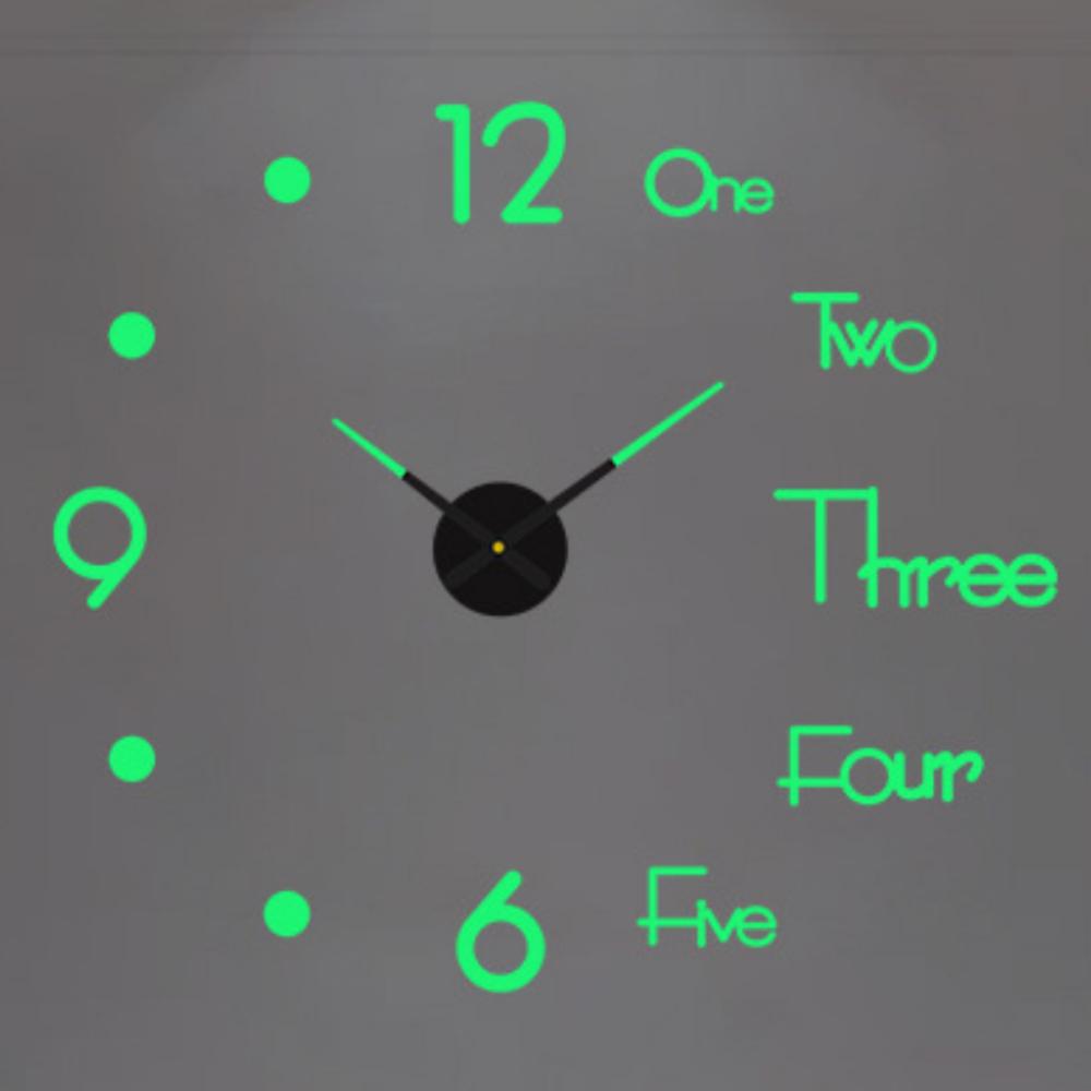 Modern Design Large Wall Clock 3D DIY Quartz Clocks Watches Acrylic Mirror Stickers Living Room Home Decor Horloge