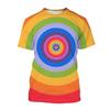 Summer Happy Pride Day Rainbow 3D Printed T-shirt Men Women Short Sleeve T-shirt  Casual Harajuku Style Children's Clothing