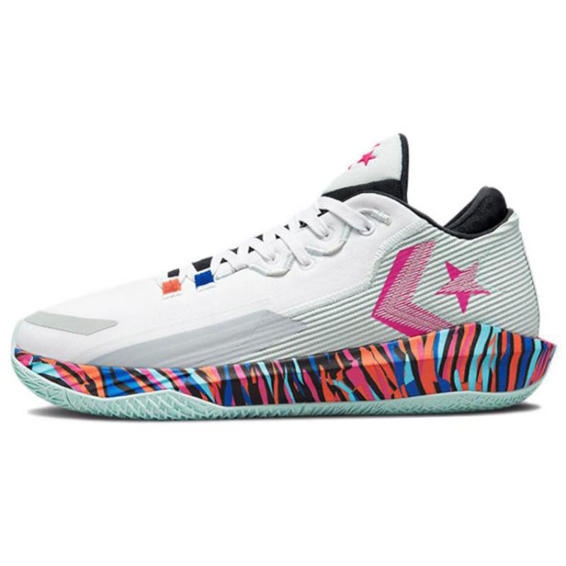 

Converse All Star BB Jet Комфортные тканевые кроссовки средней высоты с круглым носком из синтетической кожи и ТПУ Унисекс Белые 46