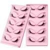5 Pairs Of Diagonal Flying Fox Eyes False Eyelashes, Natural Thick Eyelashes, Simulated Cat Eyelashes