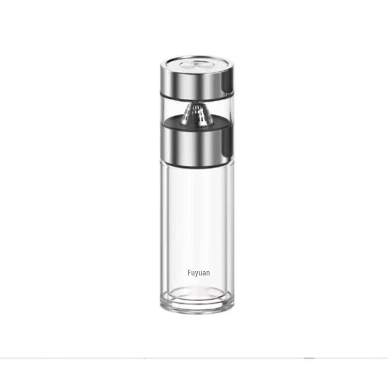 Fuguang Fengya Double-Layer Tea Infuser Glass Bottle