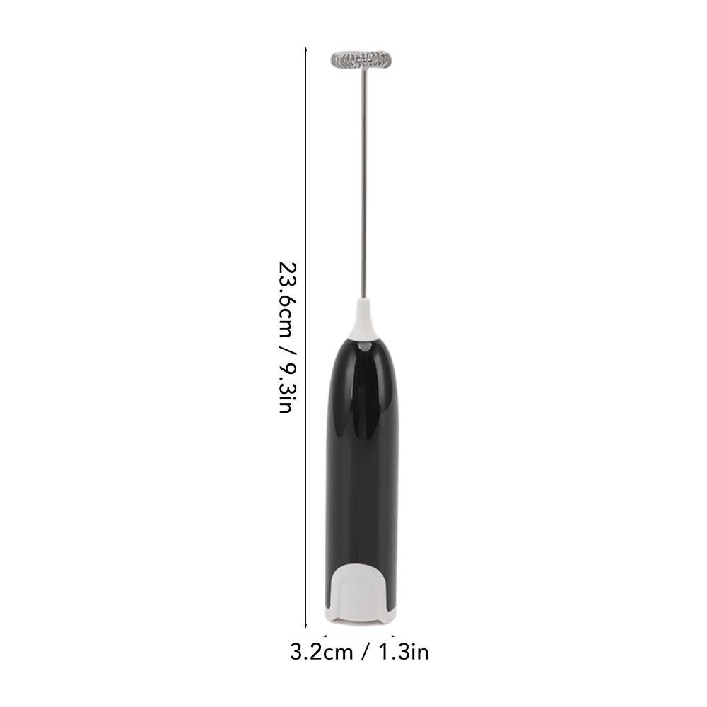 Battery Powered Milk Frother White Coffee Black Milk Beater Practical Milk Foam Maker  Home Kitchen