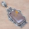 Pendant Wild Horse Jasper Gemstone Valentine'Day Gift Silver Jewelry 2.25"