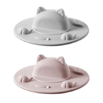 Reusable Drink Cups Cover Lovely Cats Leakproof Hot Cup Lid Airtight Seal Lid Coffee Mugs Suction Seal Lid Enduring