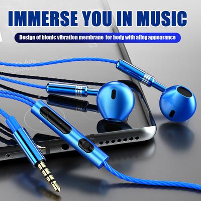 3.5mm HIFI Super Bass Headset In-Ear Earphone Stereo Earbuds Headphone Wired Mic