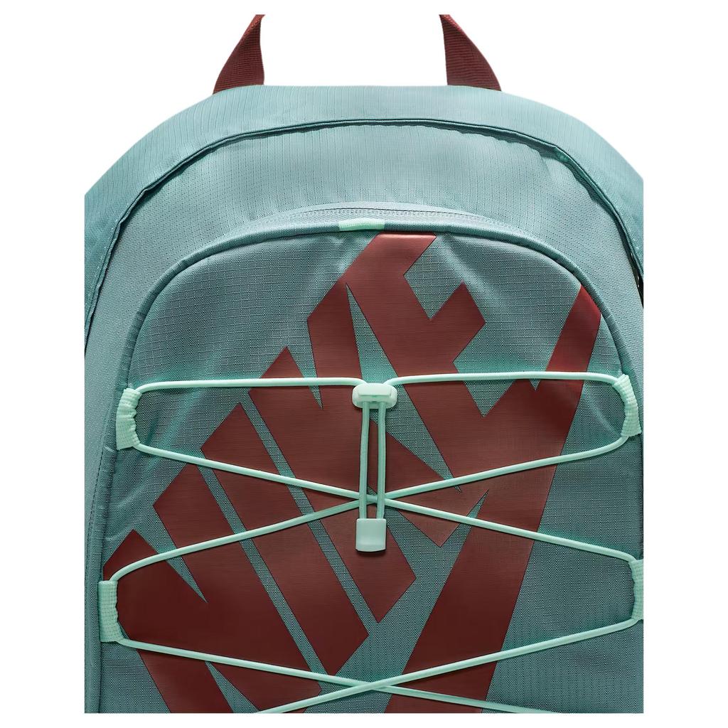 Nike Hayward 22L Fashion Commuter Letter Print Fabric Backpack Unisex Backpack Cannon-Gray Foam-Green Red-Brown HJ8200-017
