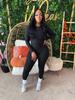 TW815 Women's Brushed Slimming Fitness Set - Sexy, High Elasticity, Fashionable Sportswear for a Stylish Commute