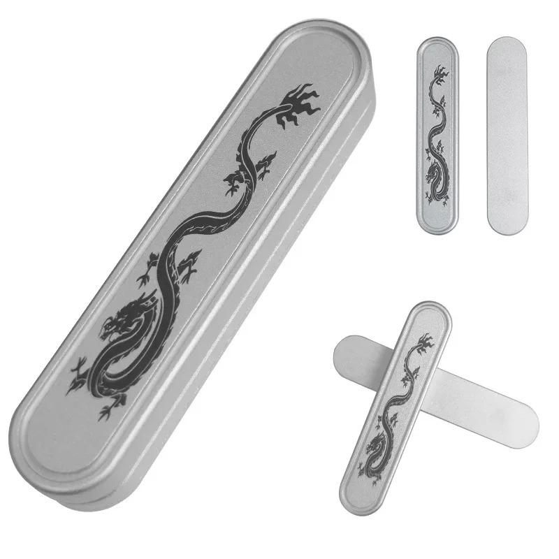 Magnetic Push Card Mechanical Slider Stress Reducing Toys Haptic Coin Antistresse Metal EDC Sensory Mini Fidget Decompression