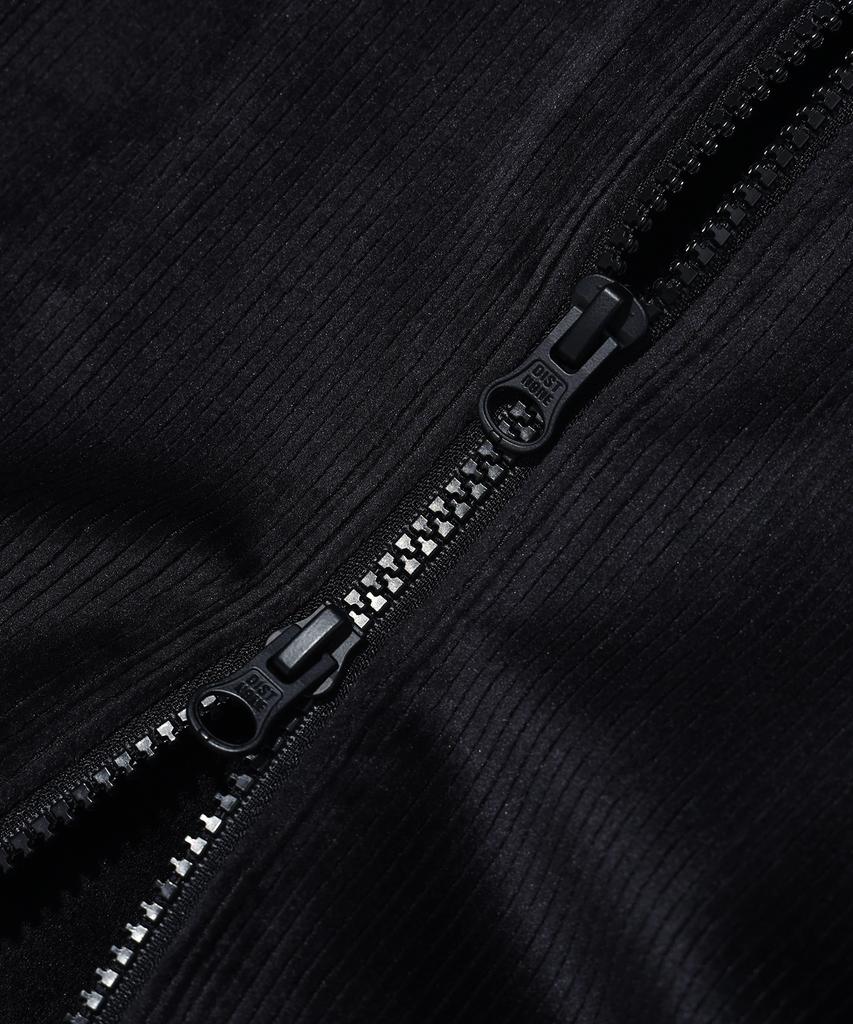 DISTN9NE Embroidered Lettering Corduroy Track Zip-Up Lp4Tf867_Black
