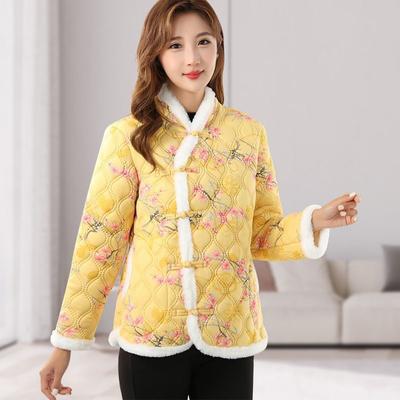 Winter Warm Cotton-Padded Jacket Winter Loose Cotton Coat Women Jacket Autumn Mothers Velvet Thicken Outerwear