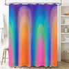 Colorful Gradient Bathroom Shower Curtain Modern Abstract Art Waterproof Fabric Decor
