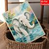 Elephant Pearl Kit 5D DIY Round Rhinestone Art for Adults Relaxing Handmade Wall Decor Holiday Gift Frameless