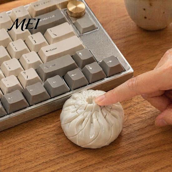 Sensory Play Items Steamed Bun Decompression Toy, Fidget Toy for Stress Relief, Cute Desktop Reliever Food Shape Squeeze Realistic Novelty Desk