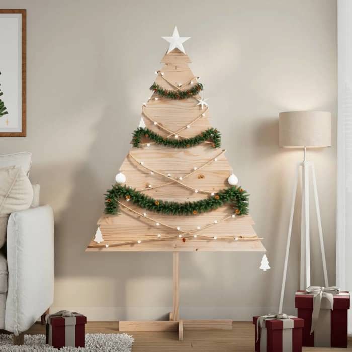 Arbre décoratif - vidaXL - 150 cm - Bois massif - Asymétrique - Marron