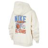 Nike Icon Fleece Pull-over à capuche ample manches longues Hauts pour enfants Ivoire clair HV1747-110
