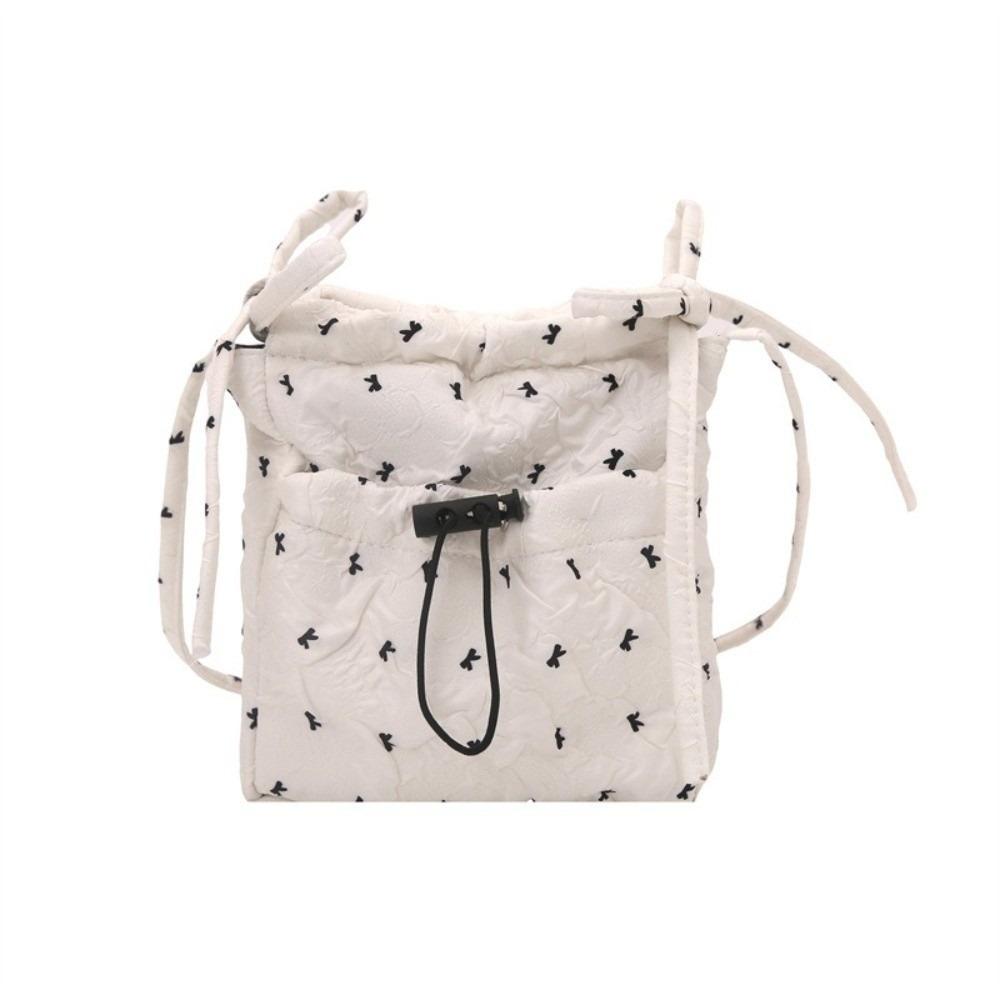 Versatile Women Crossbody Bag Solid Color Mobile Phone Pack Portable Bow Shoulder Bag  Outdoor