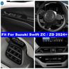 Car Window Lift / Steering Wheel / Dashboard AC Air Outlet Vent Decor Cover Trim Accessories For Suzuki Swift ZC / ZD 2024 2025
