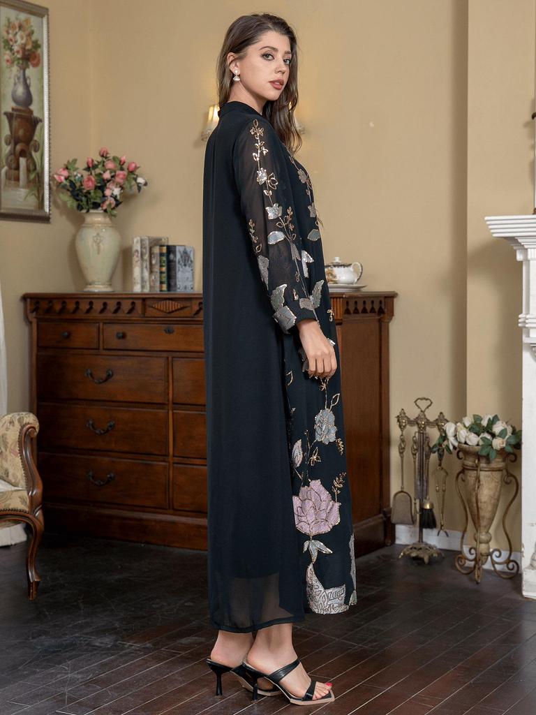 Paillettenstickerei Quastenkleid im Nahen Osten für Damen