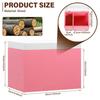 Wooden Pad and Tampon Holder 2-Compartment Countertop Storage Box with Hinged Lid Multi-role Bathroom Feminine Product Organizer
