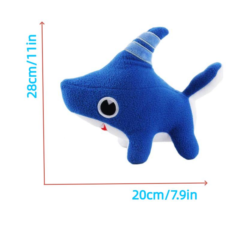 

Плюшевая игрушка-акула для собаки, мягкая кукла, праздничный подарок, декоративная подушка-игрушка