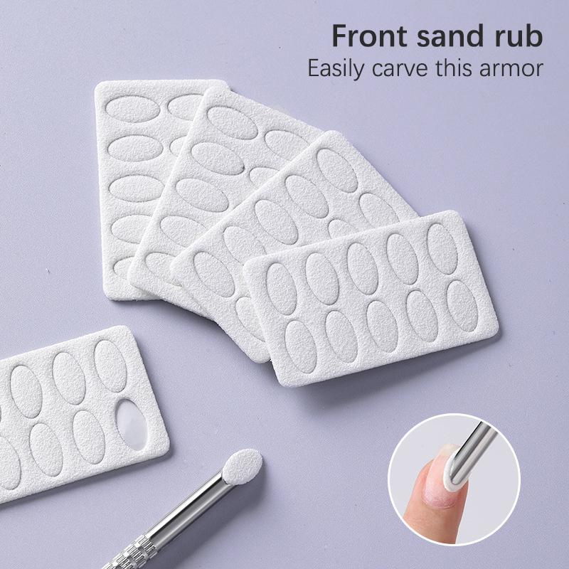 Mini Nail File With Adhesive Disposable Nail Equipment Accessories 100/180 Grit Nail Sanding Tablet Cuticle Pusher Manicure Tool
