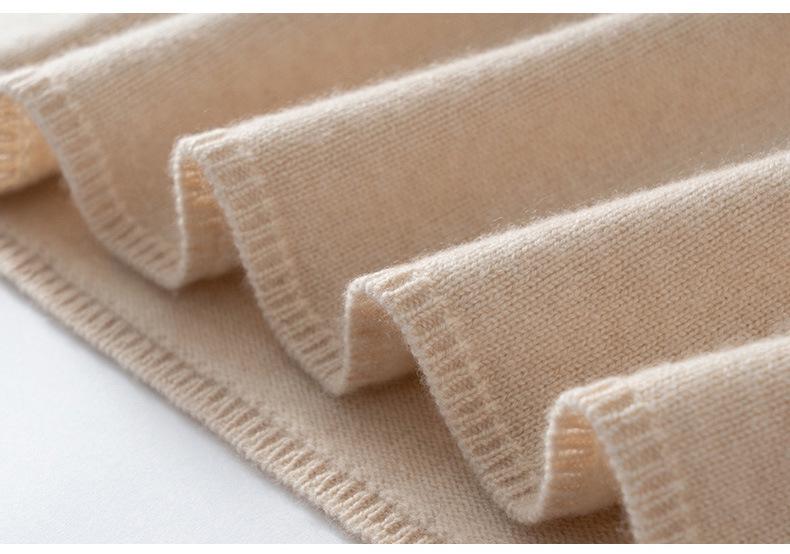 Autumn/Winter 2025 Women's V-neck Loose Cashmere Sweater - Thick Knit Lazy Style Pullover