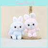 Милая мультяшная плюшевая кукла-кролик, мягкий материал, очаровательный брелок, подарок, аксессуар